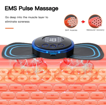 DOMSDefender Neck & Body Massager | Portable 8-Mode EMS for Muscle Relaxation