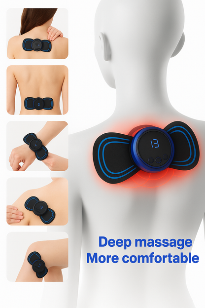 DOMSDefender Neck & Body Massager | Portable 8-Mode EMS for Muscle Relaxation